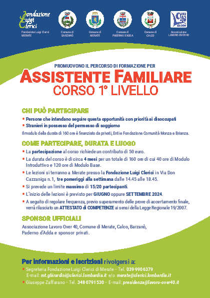 Volantino ASS FAM MERATE giugno 2024